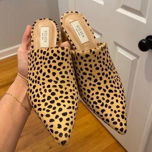 Steven leopard mules- NWOT